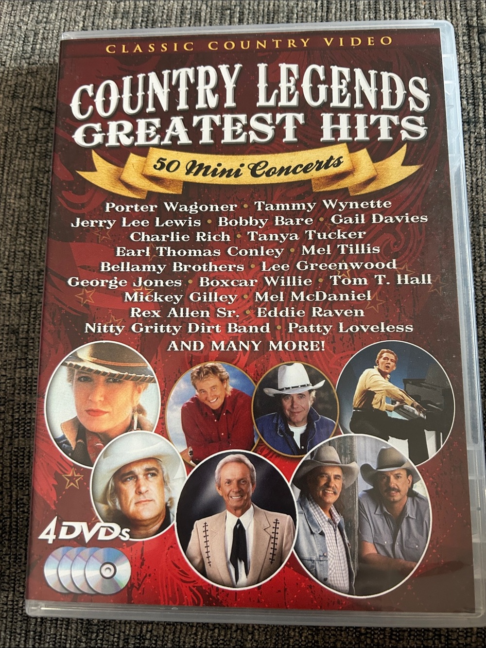 Country Legends Greatest Hits 4 DVD Set